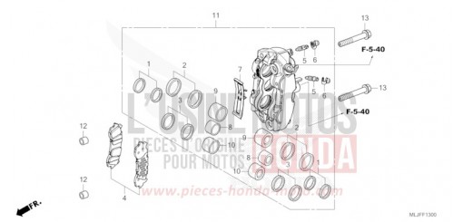 ETRIER DE FREIN AVANT GAUCHE GL1800BDS de 2025